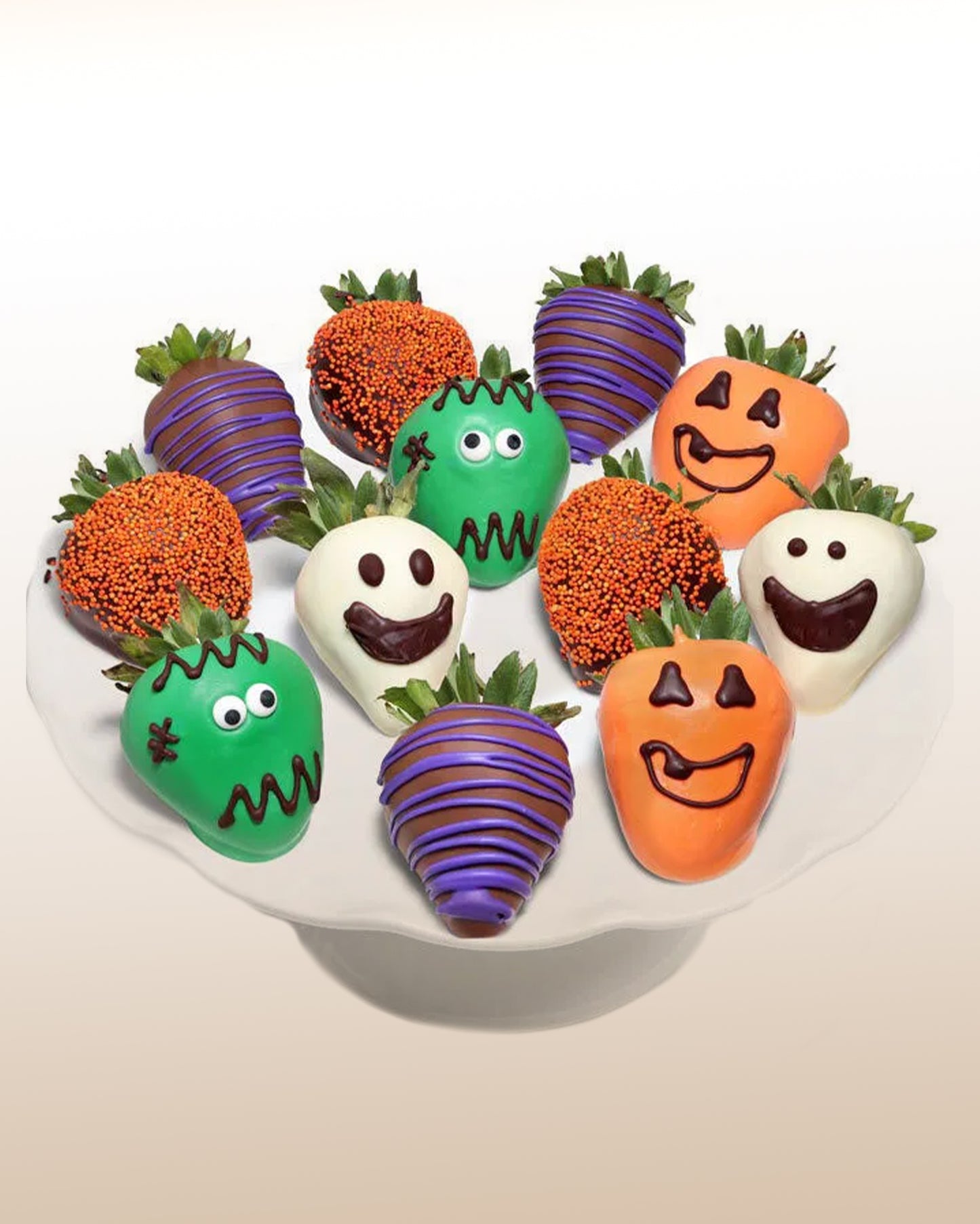 Halloween-Schokoladen-Erdbeeren - 12 Stück