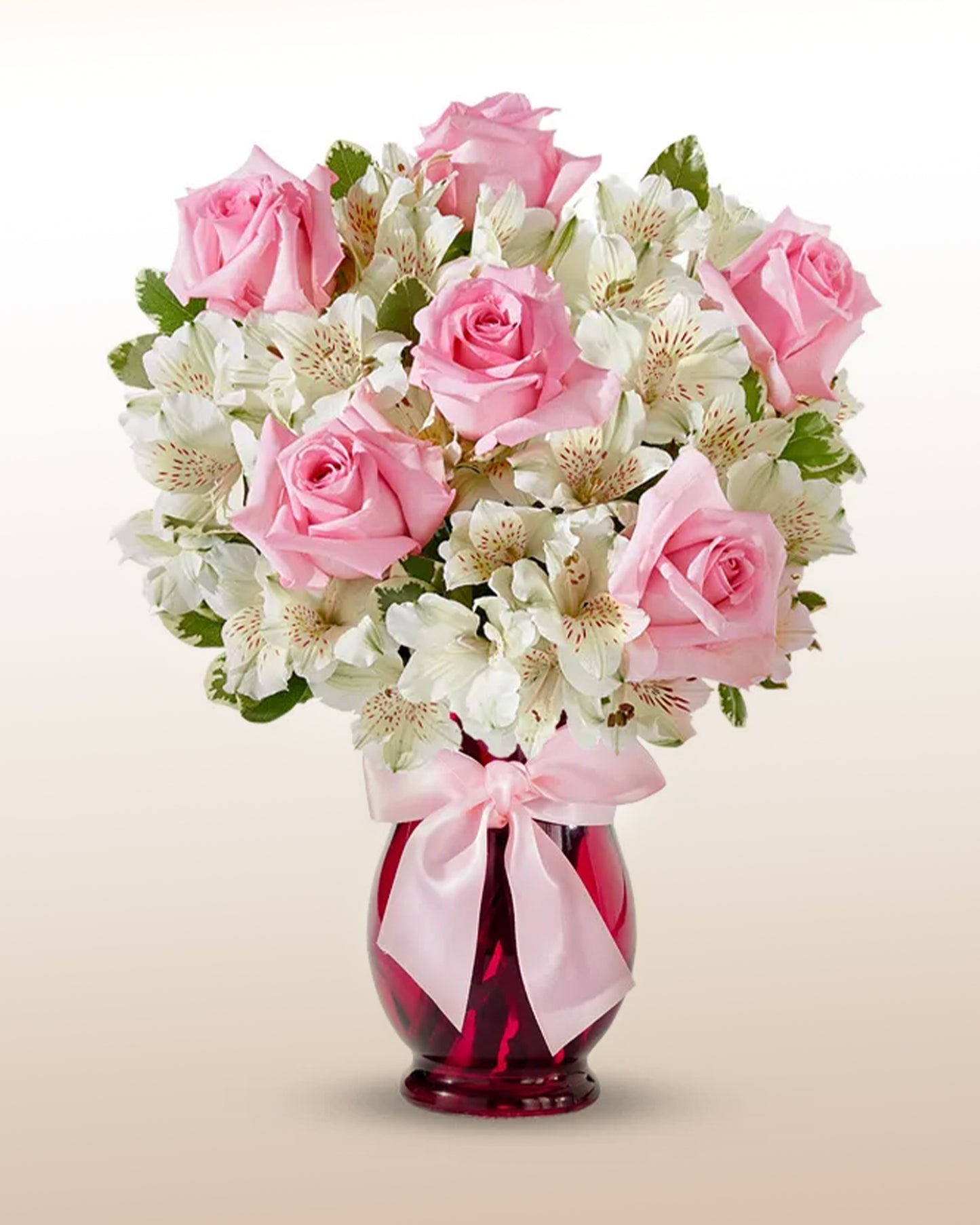 Arreglo Rosas y Astromelias