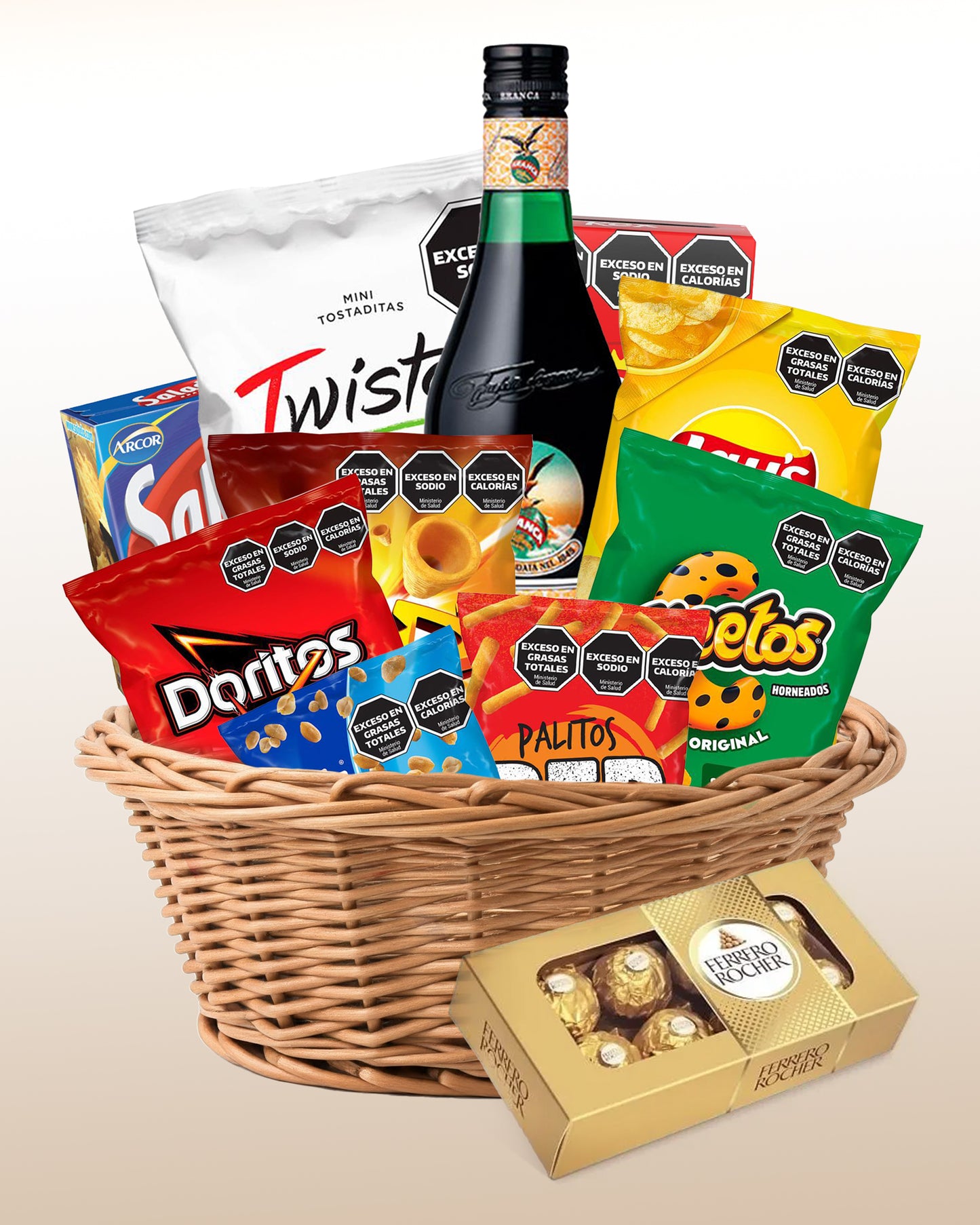 Cesta de Presentes de Snacks