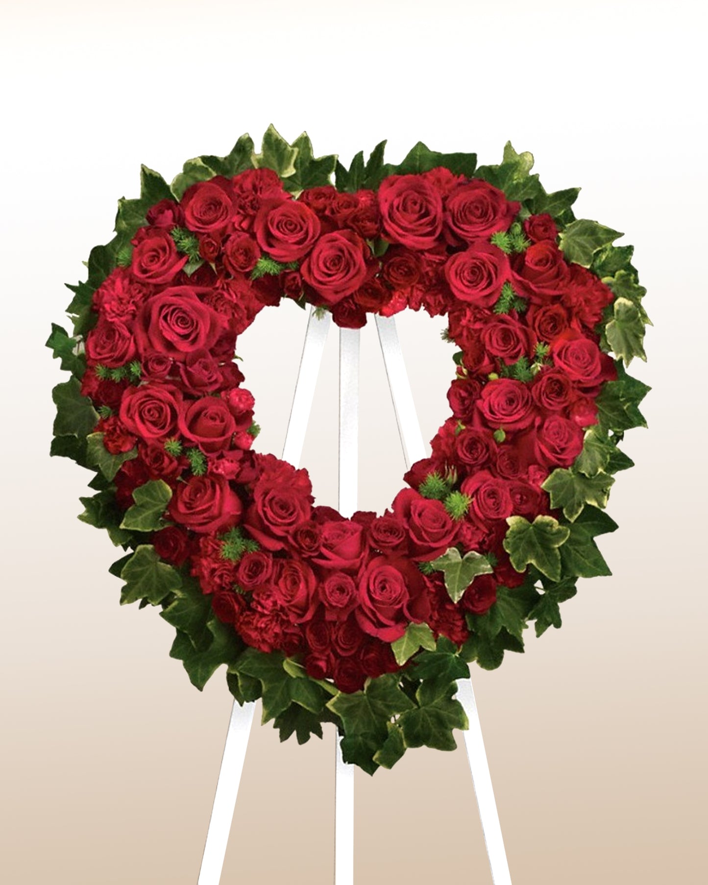 Red Heart Wreath