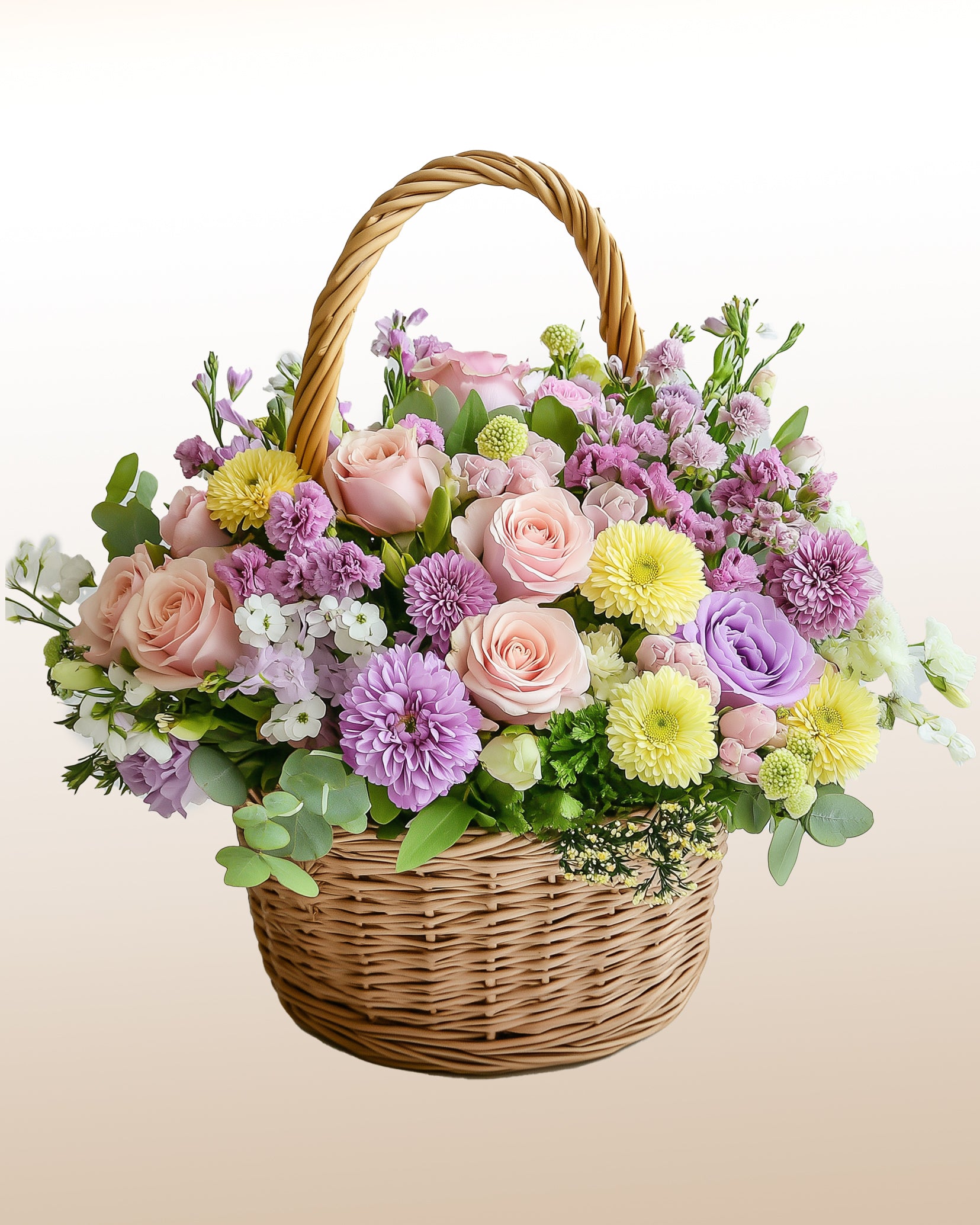 Korb „Zwischen Blumen und Umarmungen“ –