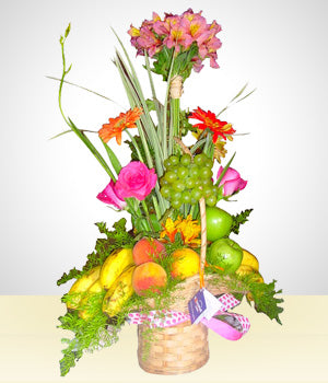 Canasta con Frutas
