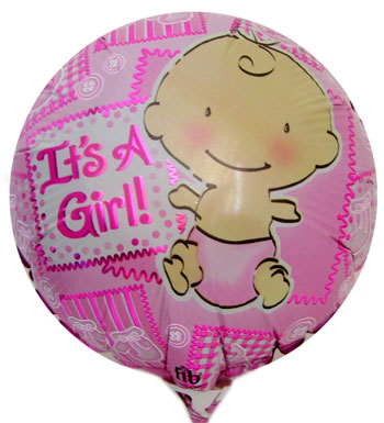 Globo Metálico Mediano - It's a Girl