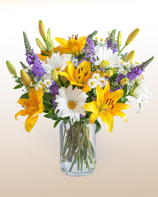 Daisies and Lilies Arrangement