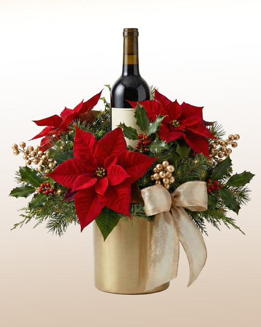 Weihnachtsstern & Wein