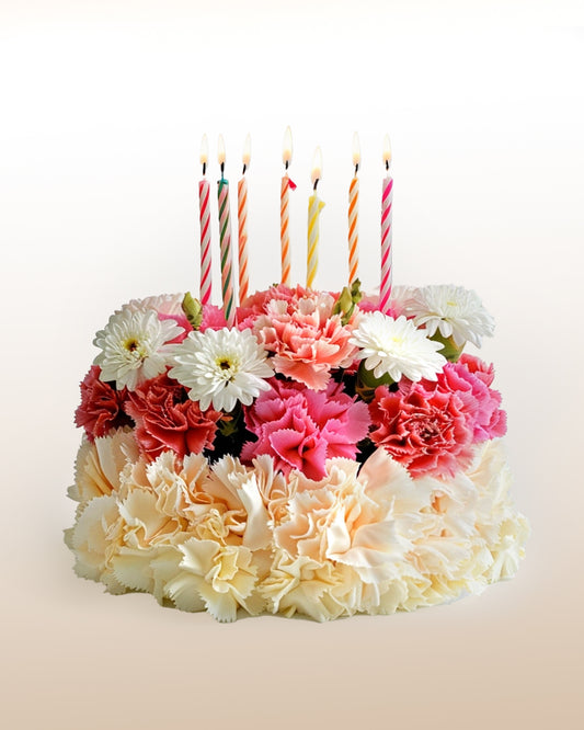 Gâteau d'anniversaire Floral