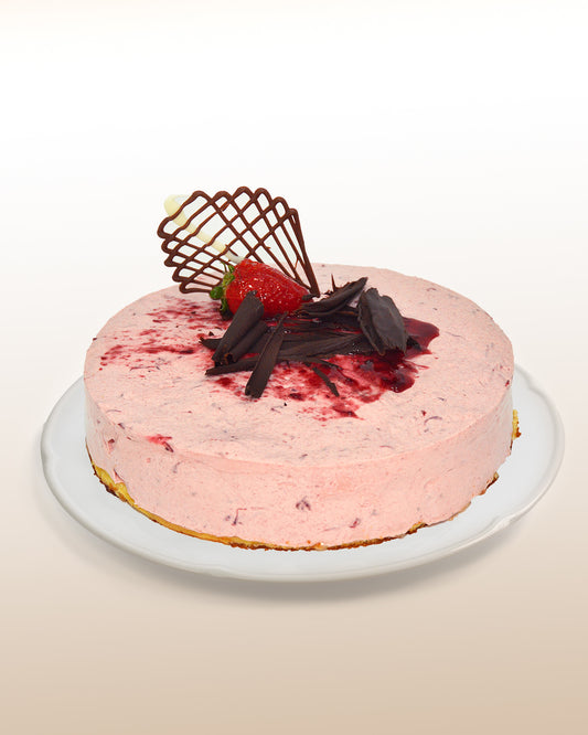 Strawberry Mousse Cake - 12 people