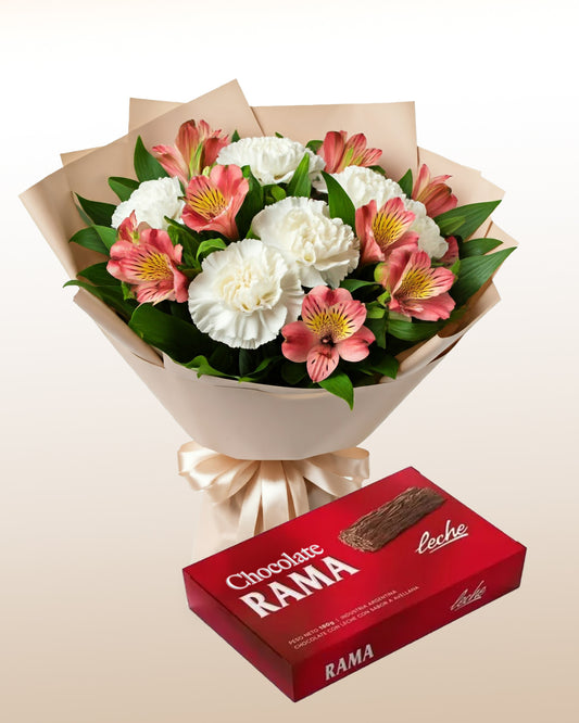 Combo Sonrisas Florales + Chocolates en Rama