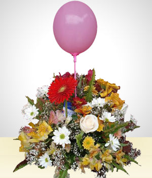 Ramo con globo -II