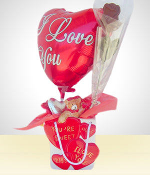 Chocolate Heart Vase