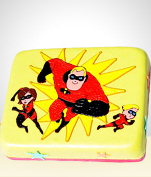 The Incredibles Birthday Cake -30 Servings