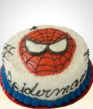 Spiderman Birthday Cake- 30 Servings