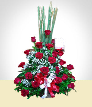 Arrangement de Rose Majestueux