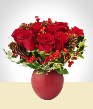 Christmas Roses Arrangement