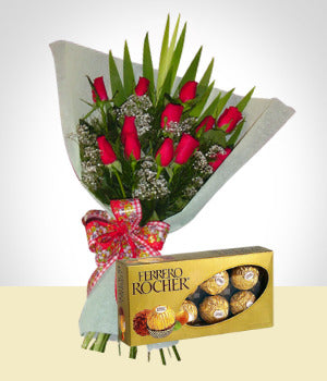 Chocolates + Flores