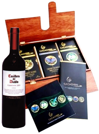 Happiness Set: Red wine + Luxury chocolate Box
