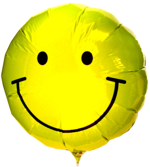 Big Metallic Balloon - Happy Face