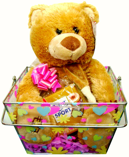 Bear in basket